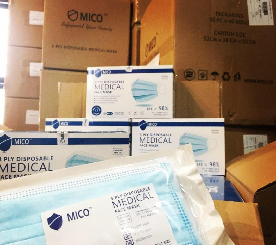3 ply medical face masks disposable