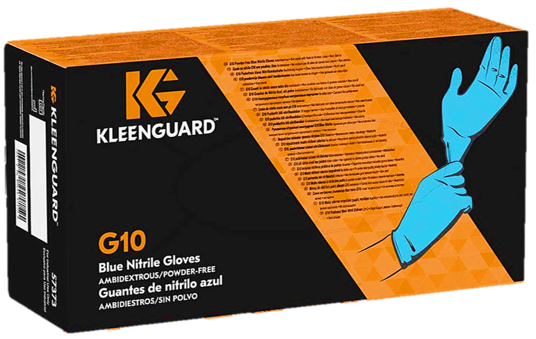 KLEENGUARD G10 Nitrile Examination Gloves powder-free. Size M