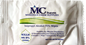 Antibacterial Wet Wipes [100 packets] Meridian Chem Supplies