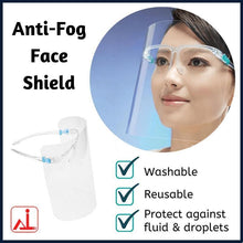 Load image into Gallery viewer, Anti Fog Face Shield glasses
