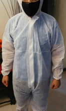 Load image into Gallery viewer, Disposable PPE gown suit coverall with hood
