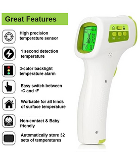 Medical Infared Forehead Thermometer JZIKI